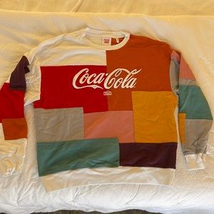 Kith x Coca-Cola Multi-Colored Patchwork Sweatshirt